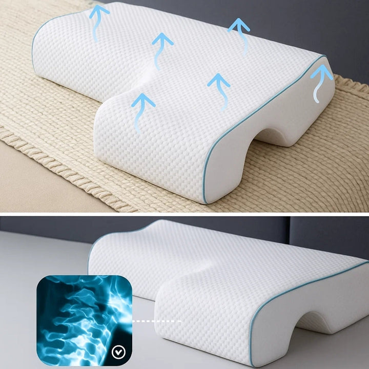 Arm‑Hole Comfort – Orthopaedic Neck Support – Pain Relief – Deeper, Restful Sleep Bowlift