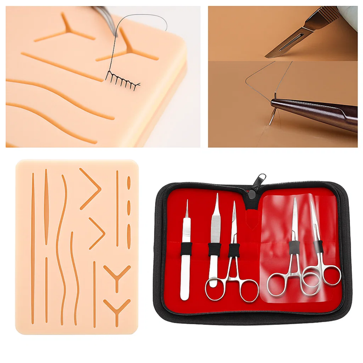 Durable Multi-Layer Silicone Pad with Tools – Tear-Resistant Reusable Training for Medical Students Bowlift