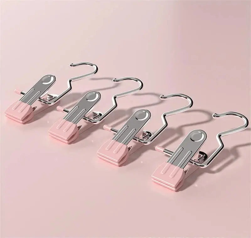 BowLift | 5+5 | Stainless Steel Space-Saving Clothespins with Swivel Hook