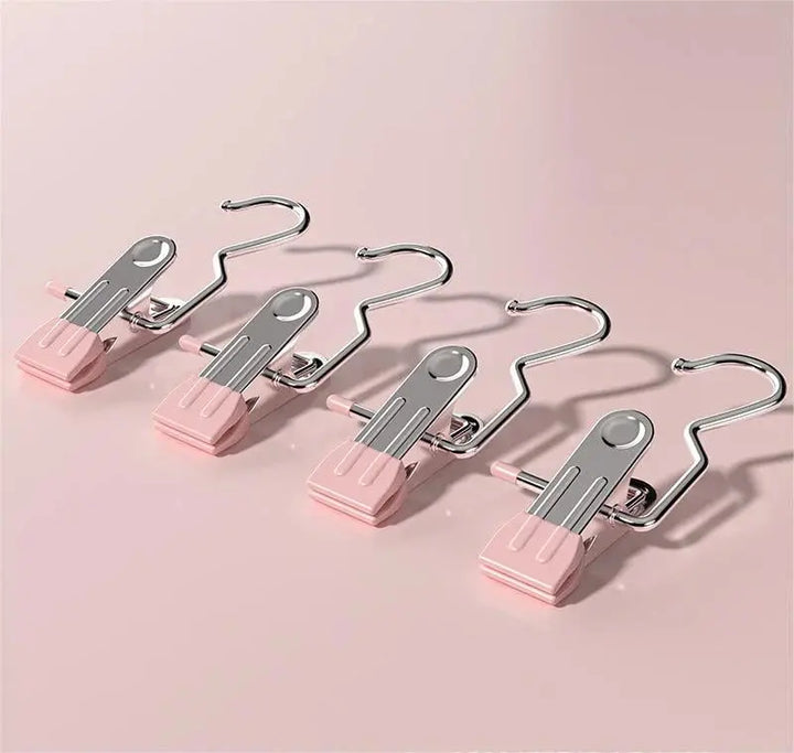 BowLift | 5+5 | Stainless Steel Space-Saving Clothespins with Swivel Hook