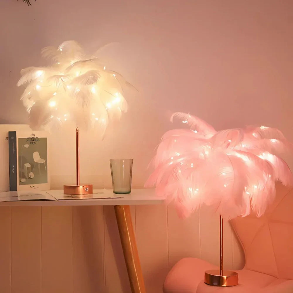 Atmospheric Feather Palm Tree Lamp - LumaPalm | Bowlift