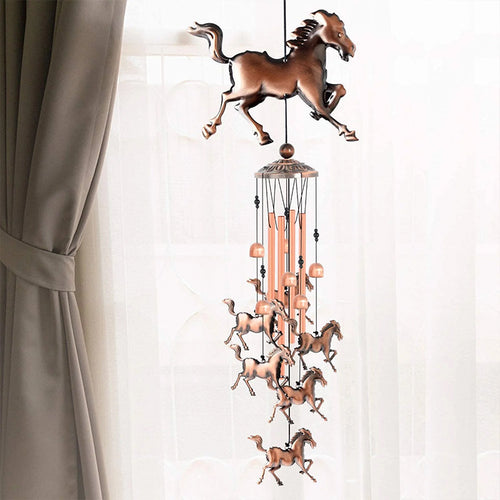 Retro Bronze Horse Wind Chime | Bowlift