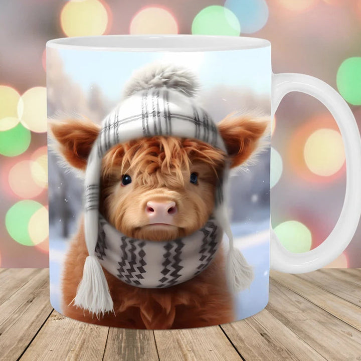 Highland Cow Ceramic Coffee Mug | Bowlift
