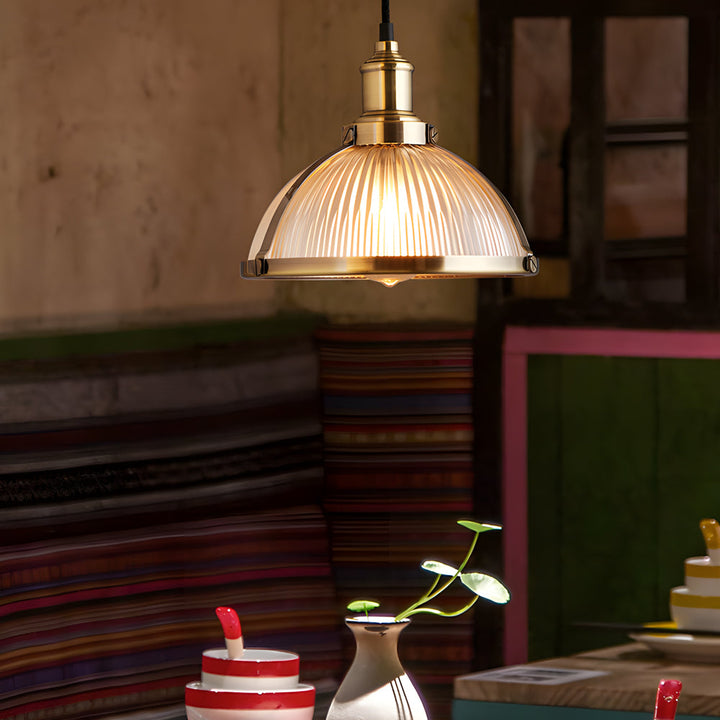BowLift | GlimmerLux Chandelier - Retro striped luxury chandelier