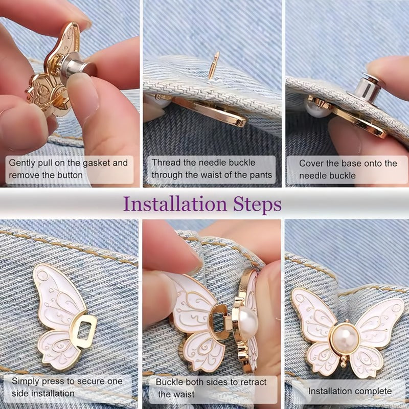 BowLift | 4-Pack Detachable Butterfly Buttons