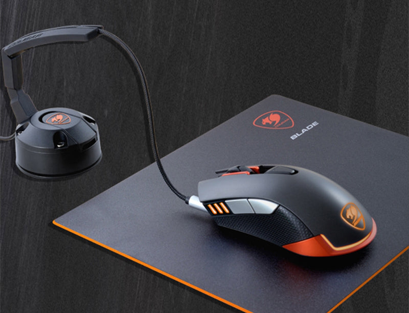 BowLift | Mouse Bungee with Vacuum Suction Pad, Flexible Mount and Cord Groove, for Smoother Cursor Movements