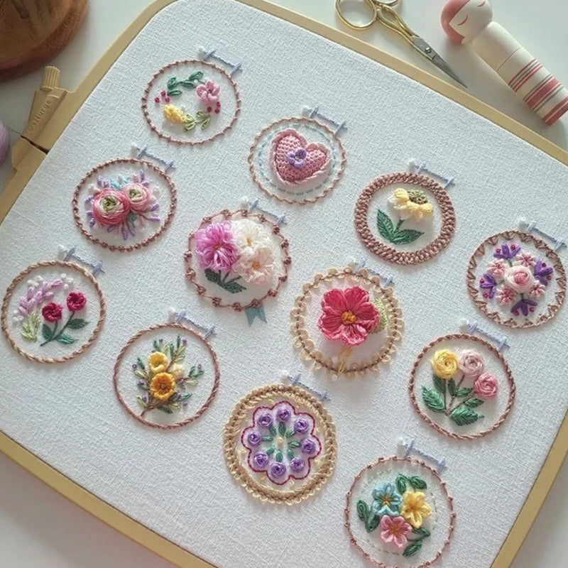 BowLift | Small Flower Frame Embroidery Set