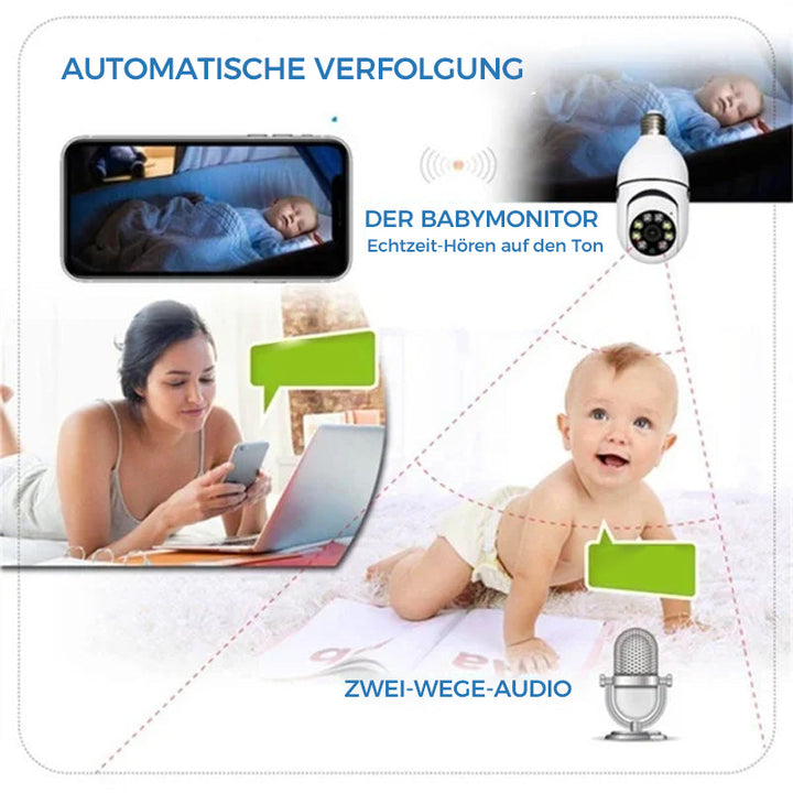 BowLift | Wireless WiFi Surveillance Camera with Bulb