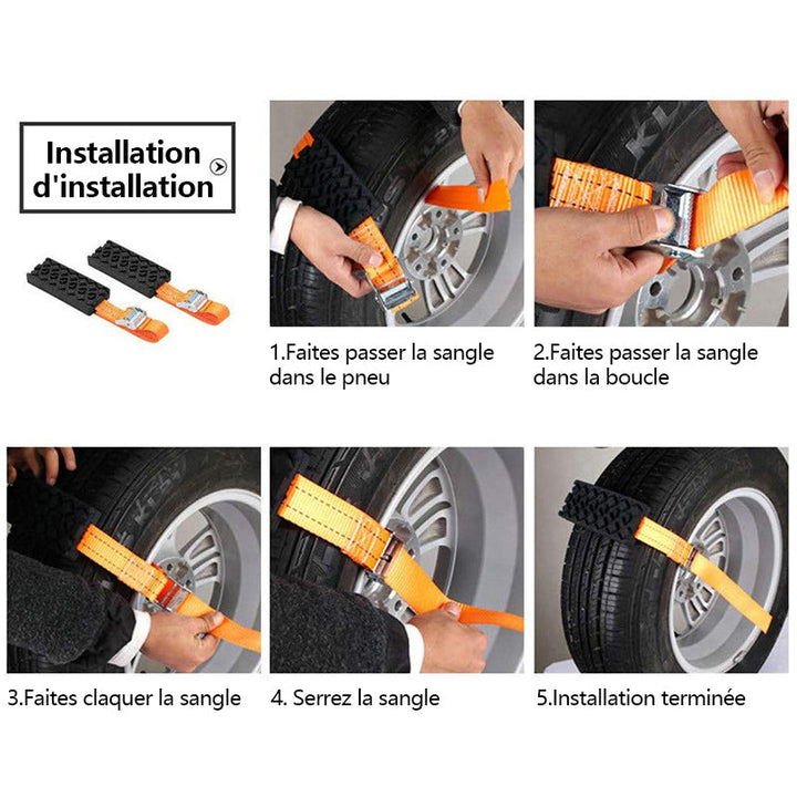 Emergency straps for tires (2 pieces) | Bowlift