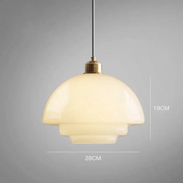 BowLift | White Glass Design Pendant Lamp