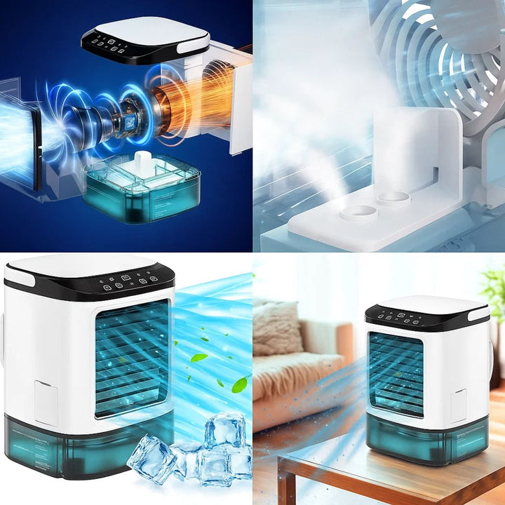Quiet 12W Cooling Fan – 900ml Tank – Energy Saving – Bedroom Desk Use – Fast Cooling – Sleep Comfort Bowlift