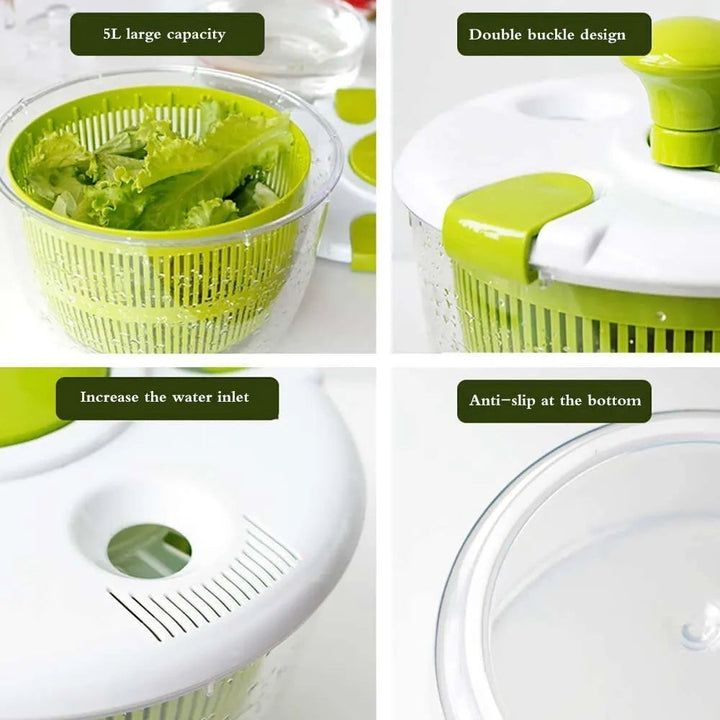 BowLift | Large Capacity Salad Spinner and Vegetable Dehydrator