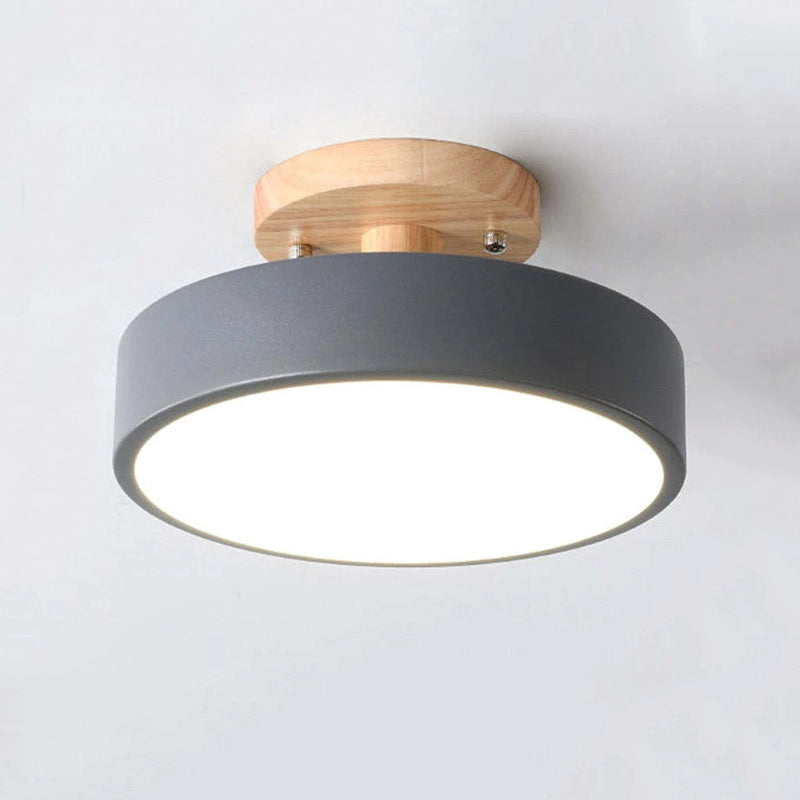 Modern LED ceiling light made of wood – Quinn ceiling lamp for living room, hallway, bedroom and dining room | Bowlift