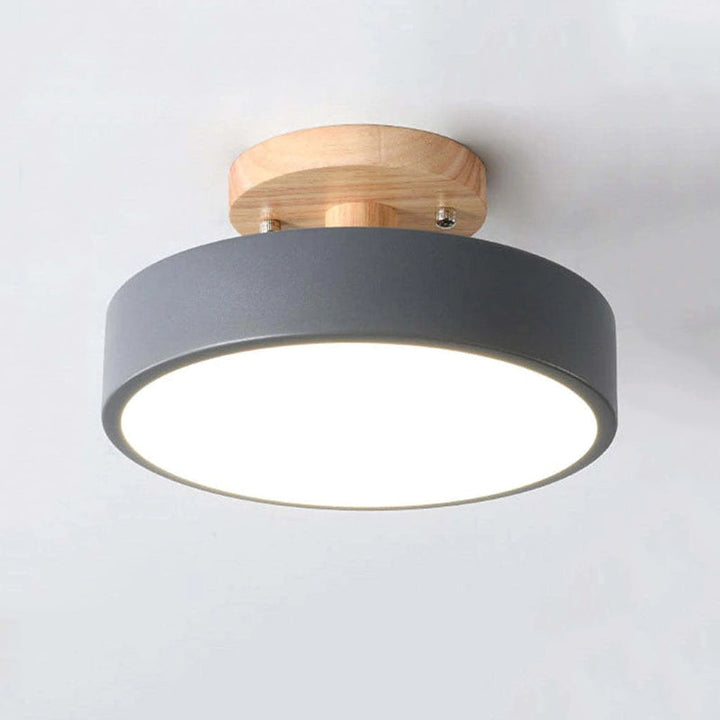 Modern LED ceiling light made of wood – Quinn ceiling lamp for living room, hallway, bedroom and dining room | Bowlift