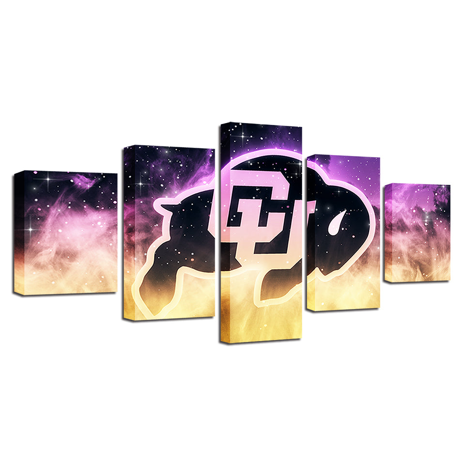 University Of Colorado Athletics 5 Piece - Canvas Wall Art Painting | Bowlift