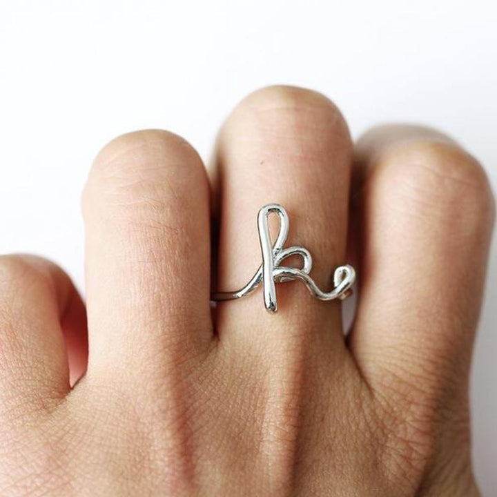 BowLift | Simple A-Z Letter Ring