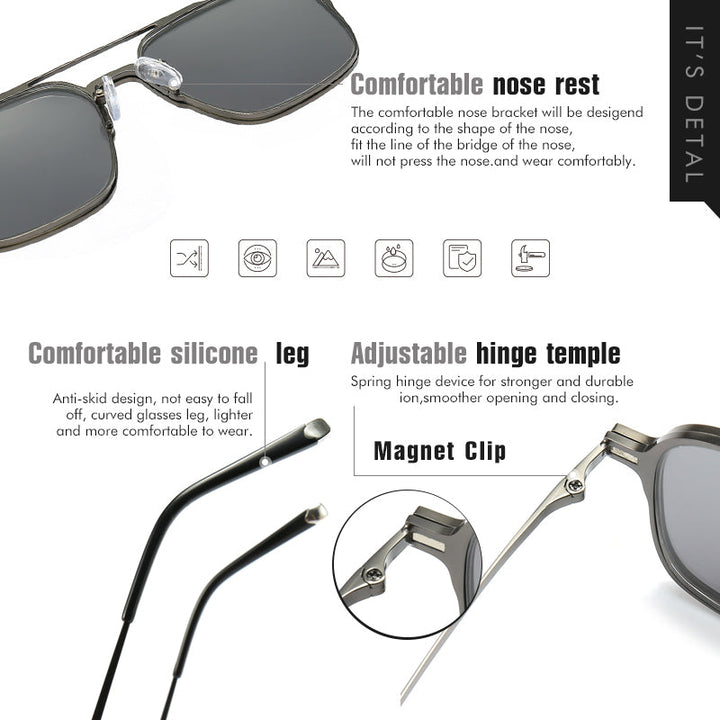 BowLift | Pure Titanium Magnetic Clip-On Glasses