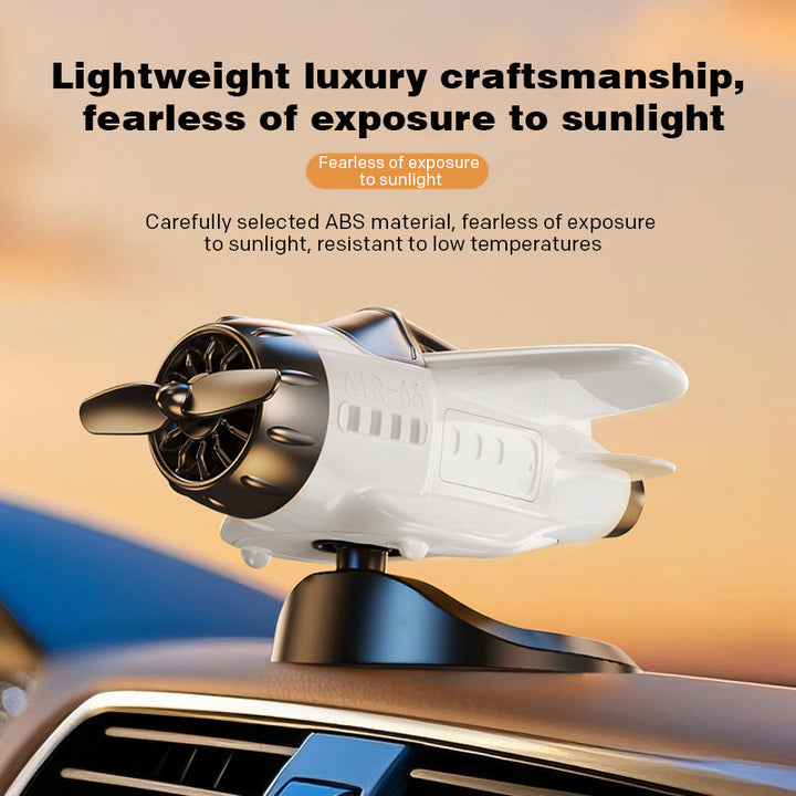 BowLift | Solar powered airplane shaped car ornaments
