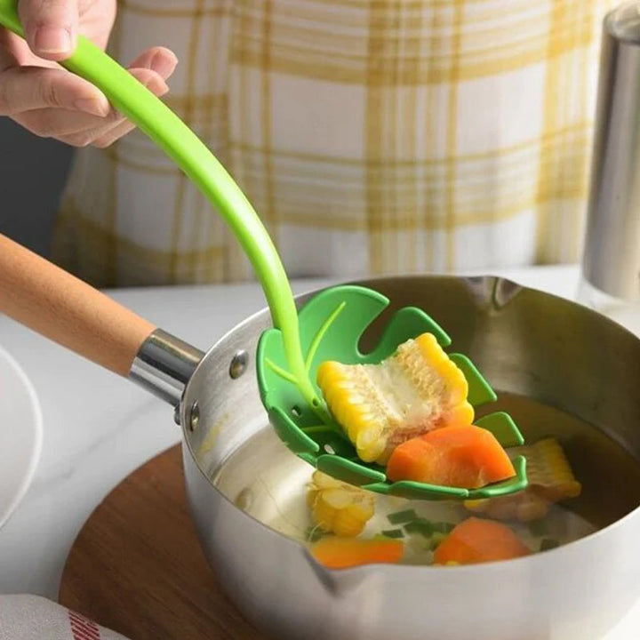 Green Leaf Colander | Bowlift