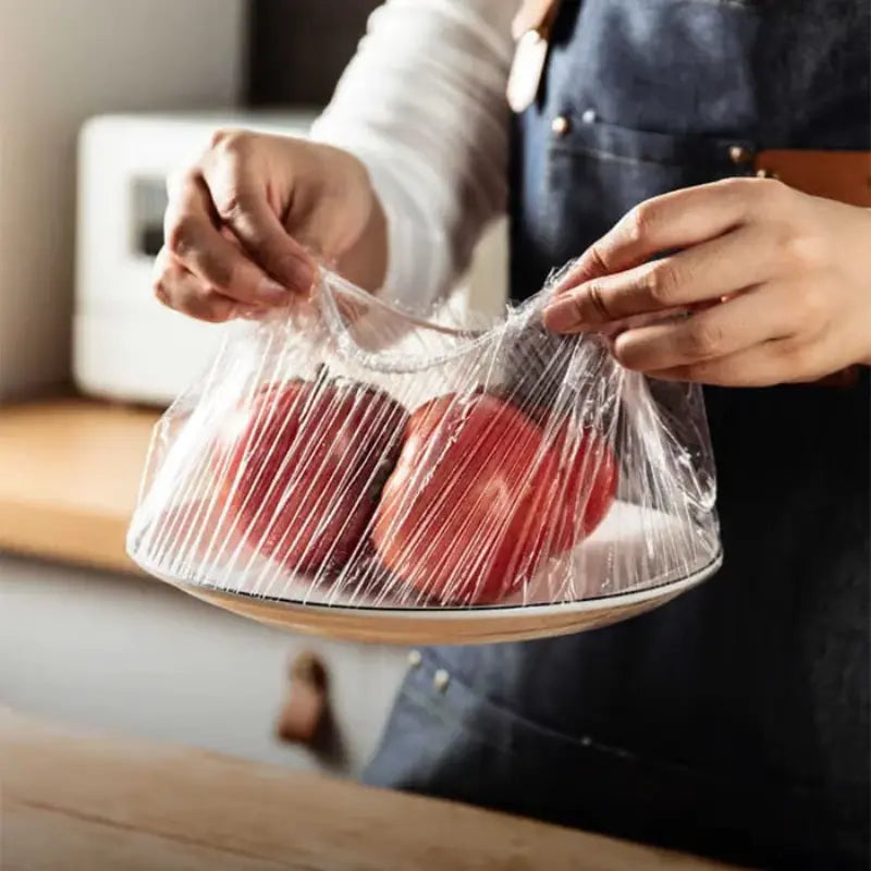 BowLift | Reusable Food Covers | Stretchable Fresh-Keeping Bags | 200PCS Eco-Friendly PE Wrap Alternative