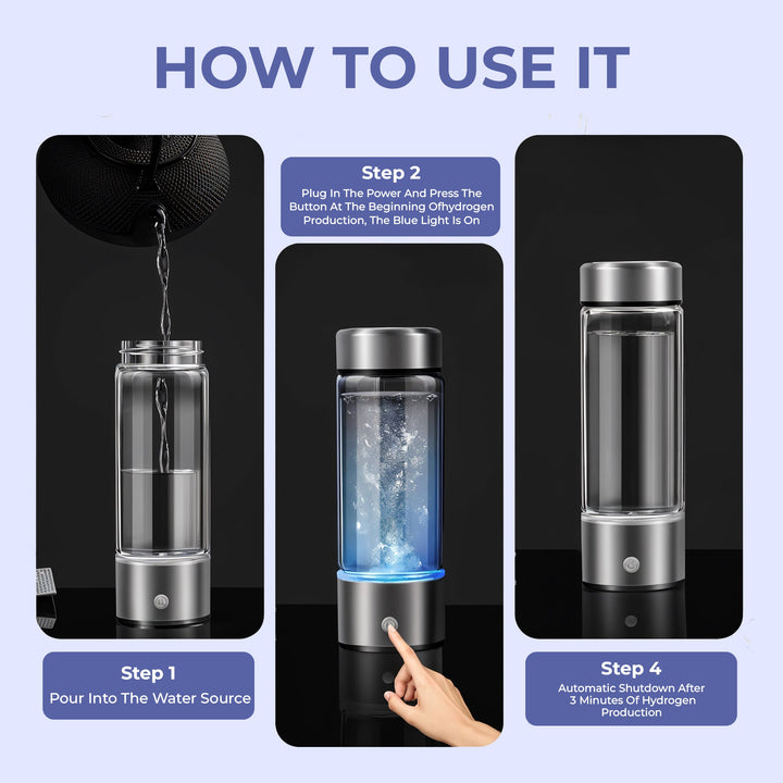 Hydrogen Water Ionizer Bottle – Improves Overall Well-being Bowlift