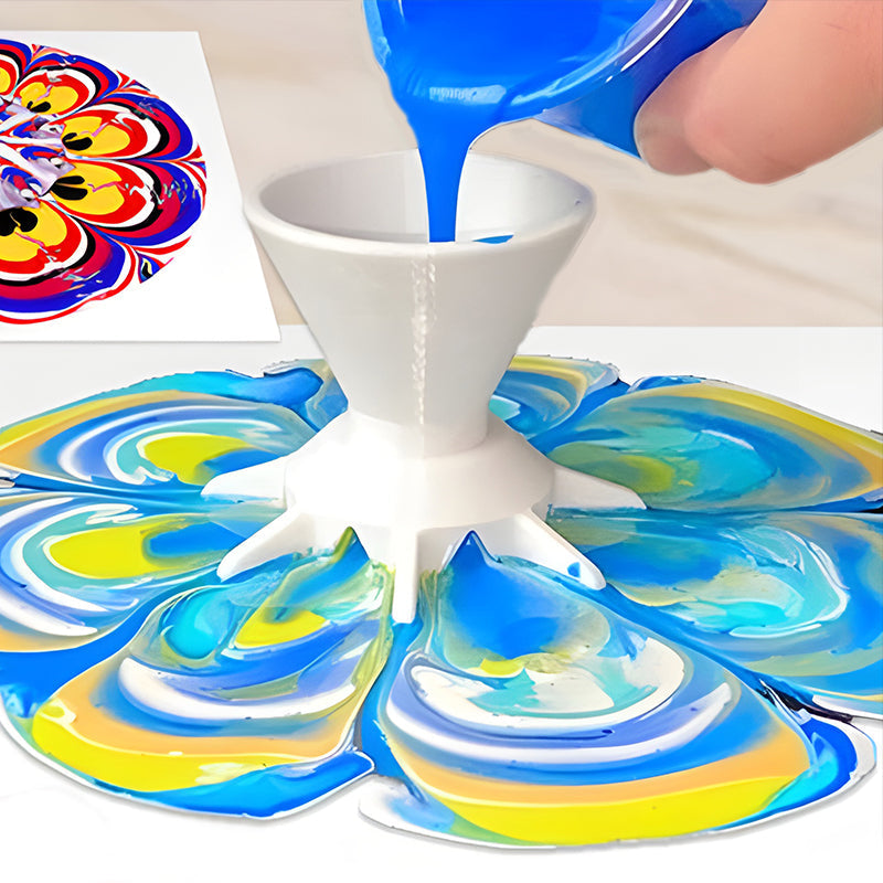 BowLift | Pouring Colors Flower Split Art Cup
