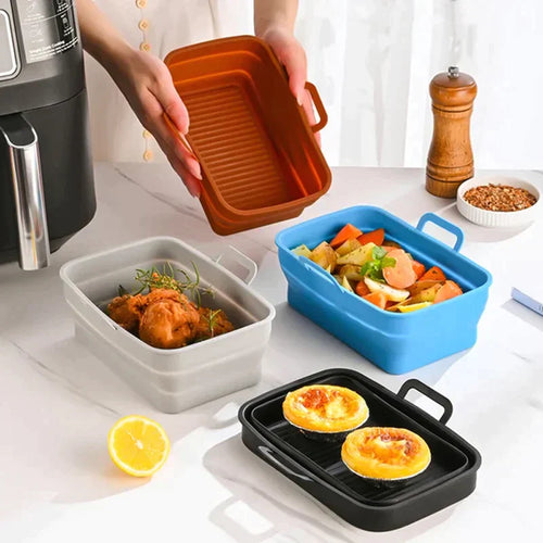 Foldable Air Fryer Silicone Baking Tray | Bowlift
