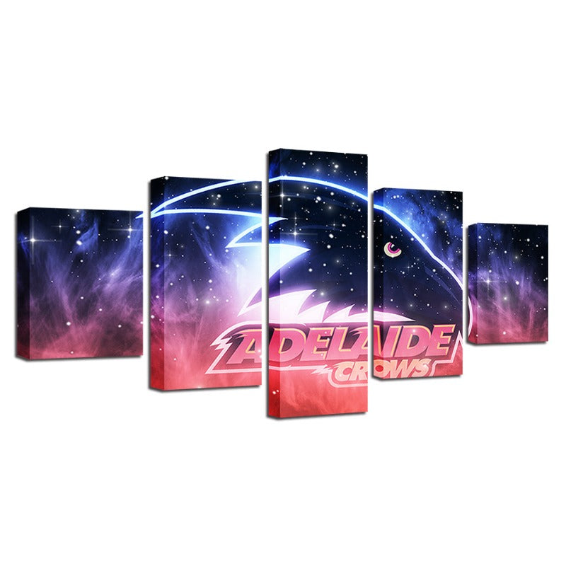 Adelaide Crows Galaxy 5 Piece - Canvas Wall Art Painting | Bowlift