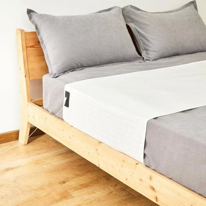 BowLift | Fitted Organic Earthing Grounding Sheet Bed - Earthing Mattress Cover with Silver Weave Technology