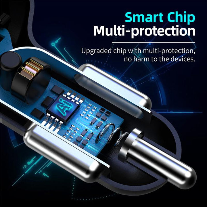 BowLift | 4 Ports USB Car Charger Fast Charging