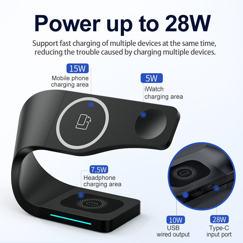 BowLift | Fast Charging Compact iPhone Magnetic Charging Deck