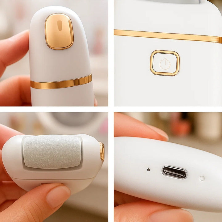 Callus Remover – Rechargeable Cordless – Heals Cracked Heels – Restores Soft, Smooth Feet at Home Bowlift