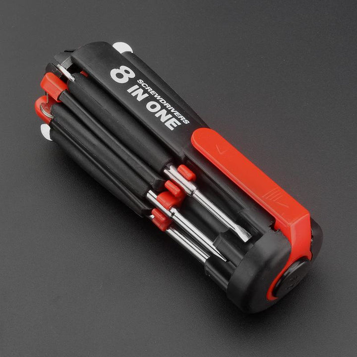 BowLift | 8 Screwdrivers in 1 Tool with Work Light and Flashlight