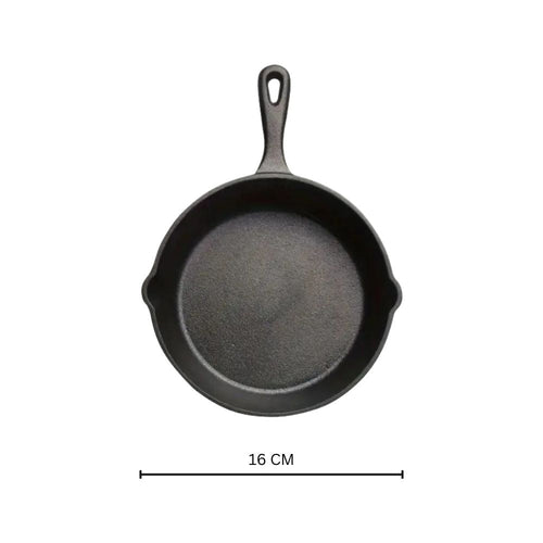 BowLift | Black Cast Iron Frying Pan