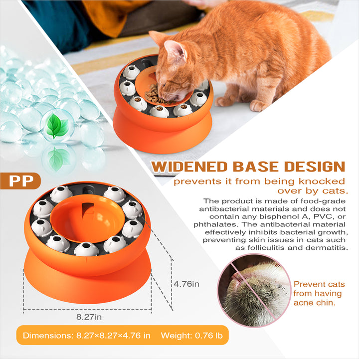 Weight Loss Cat Bowl – Slow Feeder Anti-Gulp Design