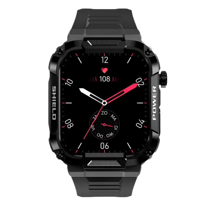 BowLift | IronPulse X1 Robust Smartwatch – Shock Resistant, Waterproof & Health Monitor