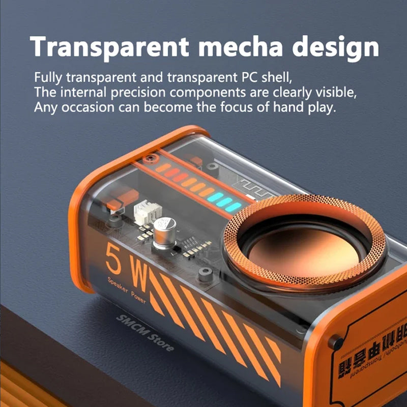 BowLift | Transparent Mecha Wireless Bluetooth Speaker