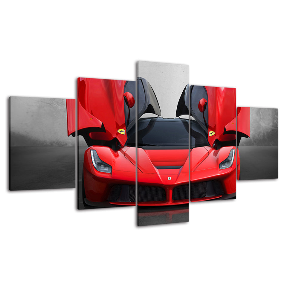 Luxury Ferrari Car - Canvas Wall Art Painting | Bowlift