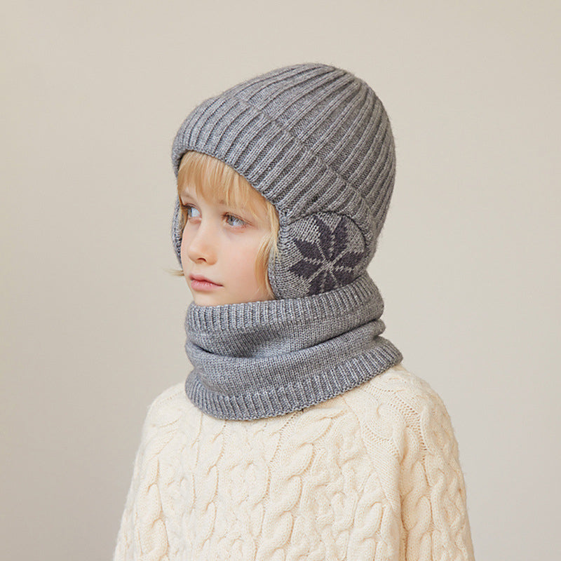 BowLift | Kids Winter Fleece Scarf Suit Knit Hat