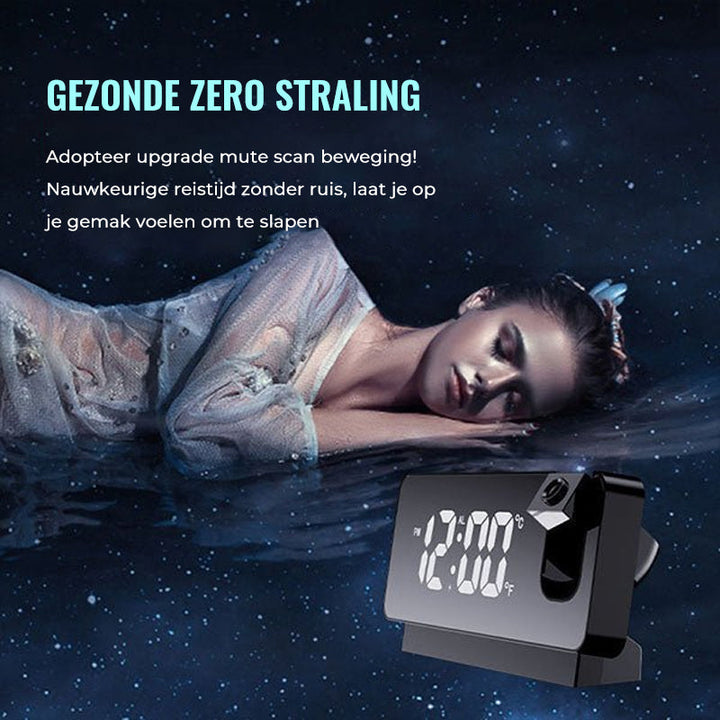 Modern Alarm Clock Projector | Multifunctional Alarm Clock with Projection | Bowlift