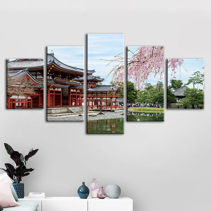 Temple Park 5 Piece - Canvas Wall Art Painting | Bowlift