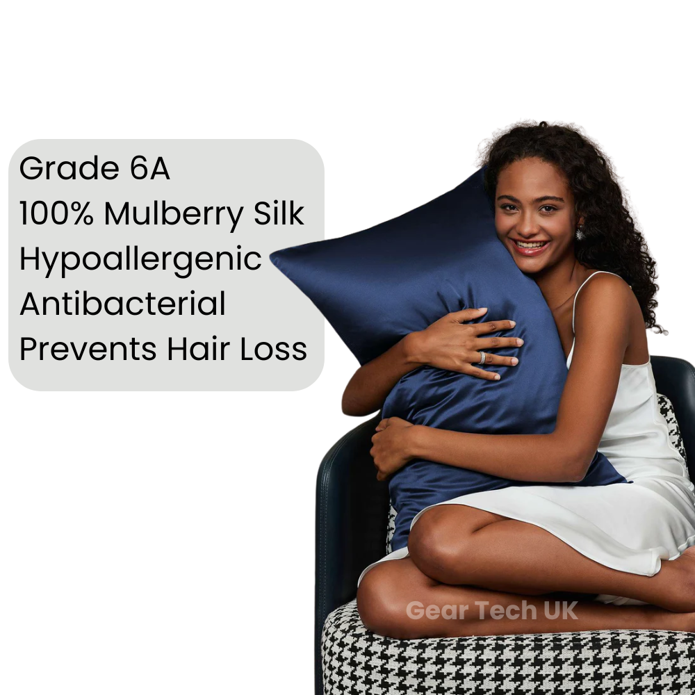 BowLift | Silk Pillowcase – 100% Real Mulberry Silk for Hair & Skin – Cooling, Frizz-Free & Anti-Wrinkle Pillowcase UK