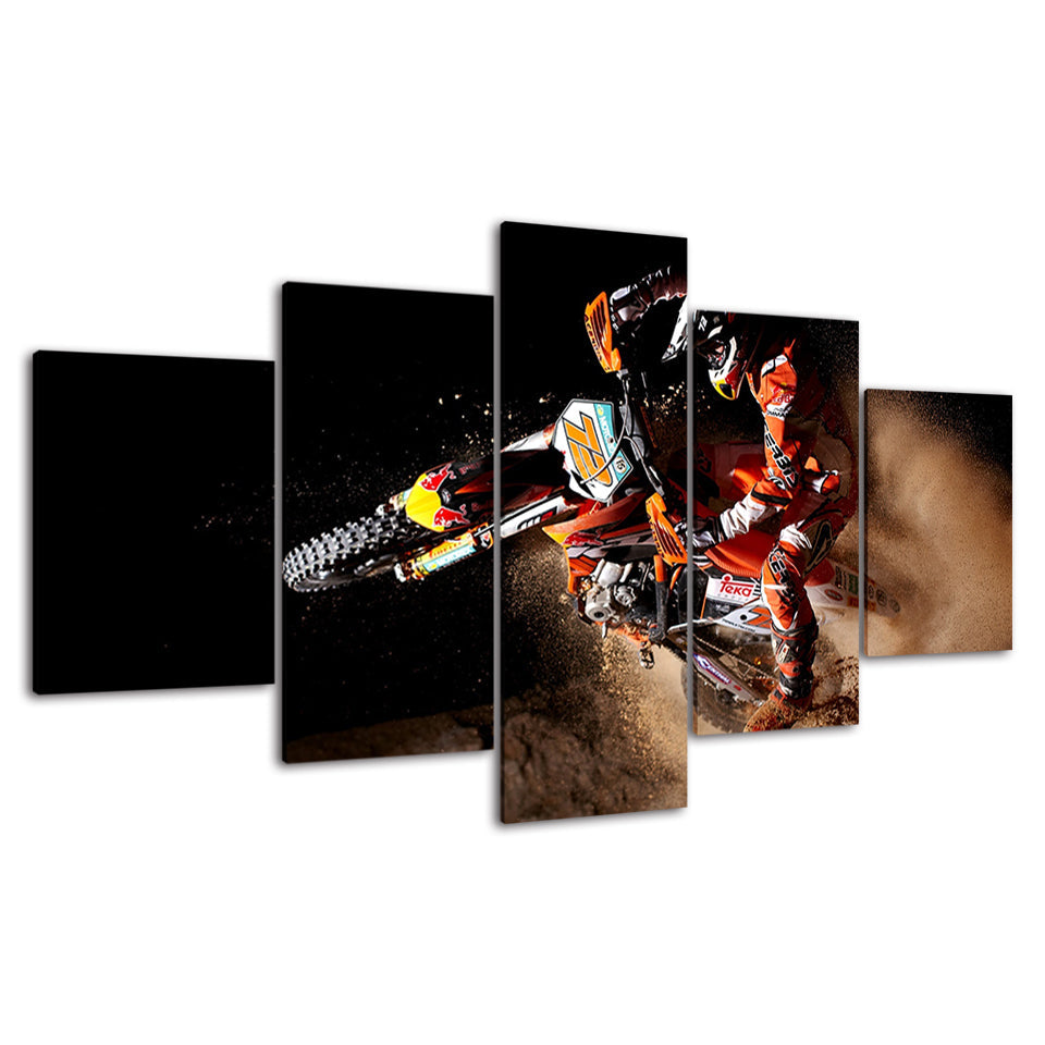 Motorcycle Racing - Canvas Wall Art Painting | Bowlift