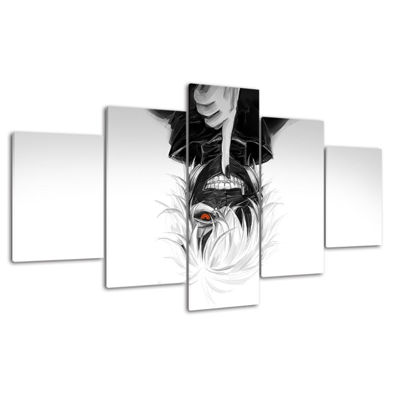 5 Piece Tokyo Ghoul Anime- Canvas Wall Art Painting | Bowlift