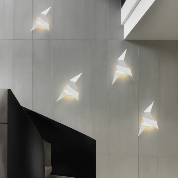 BowLift | Origami Wall Lamp – Unique Wall Lighting in Japanese Style for Living Room and Bedroom
