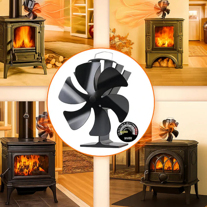 Wood Stove Fan, Silent Heat Diffusion for Efficient Warmth | Bowlift