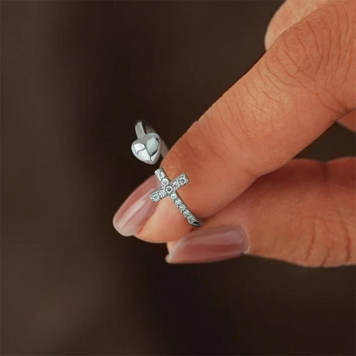 BowLift | Love S925 Sterling Silver Cross Ring