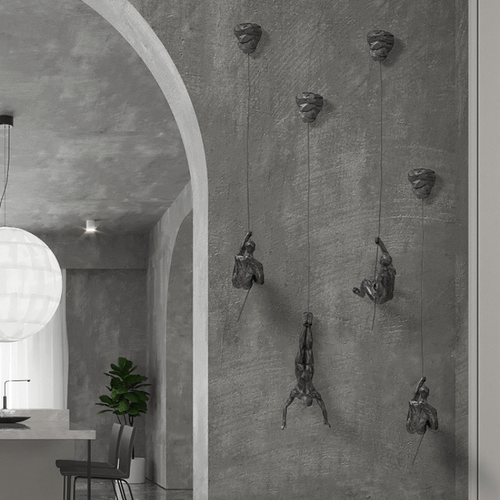 BowLift | Climbing Man Wall Art Set of 3