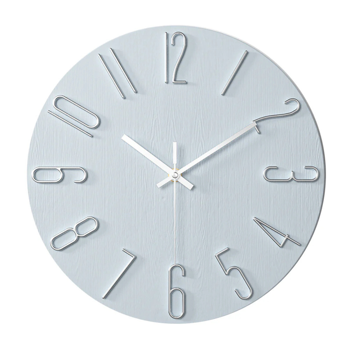 BowLift | Modern Black Wall Clock | 30 cm Silent Minimalist Design