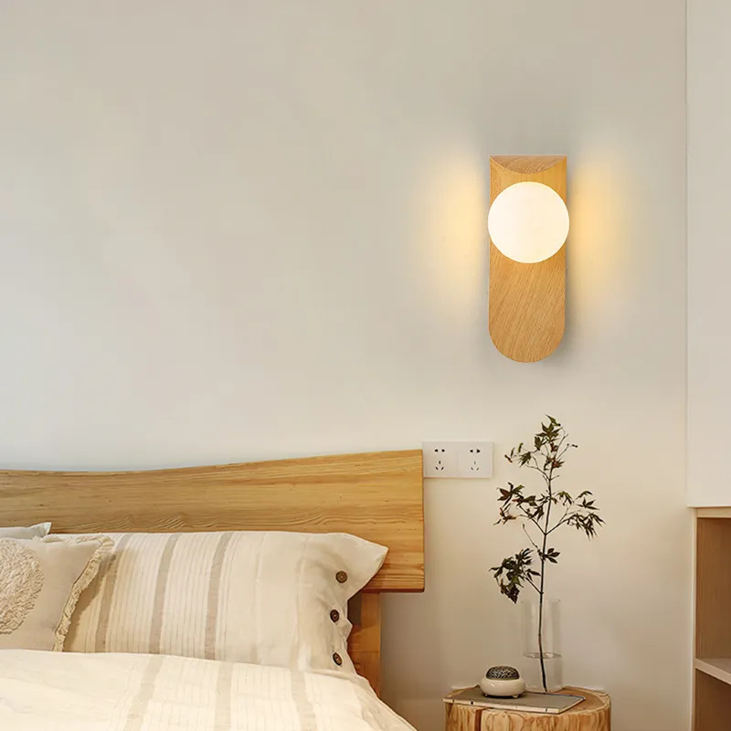 BowLift | LuxeWood – Chic Walnut Wall Lamp for Unique Ambiances